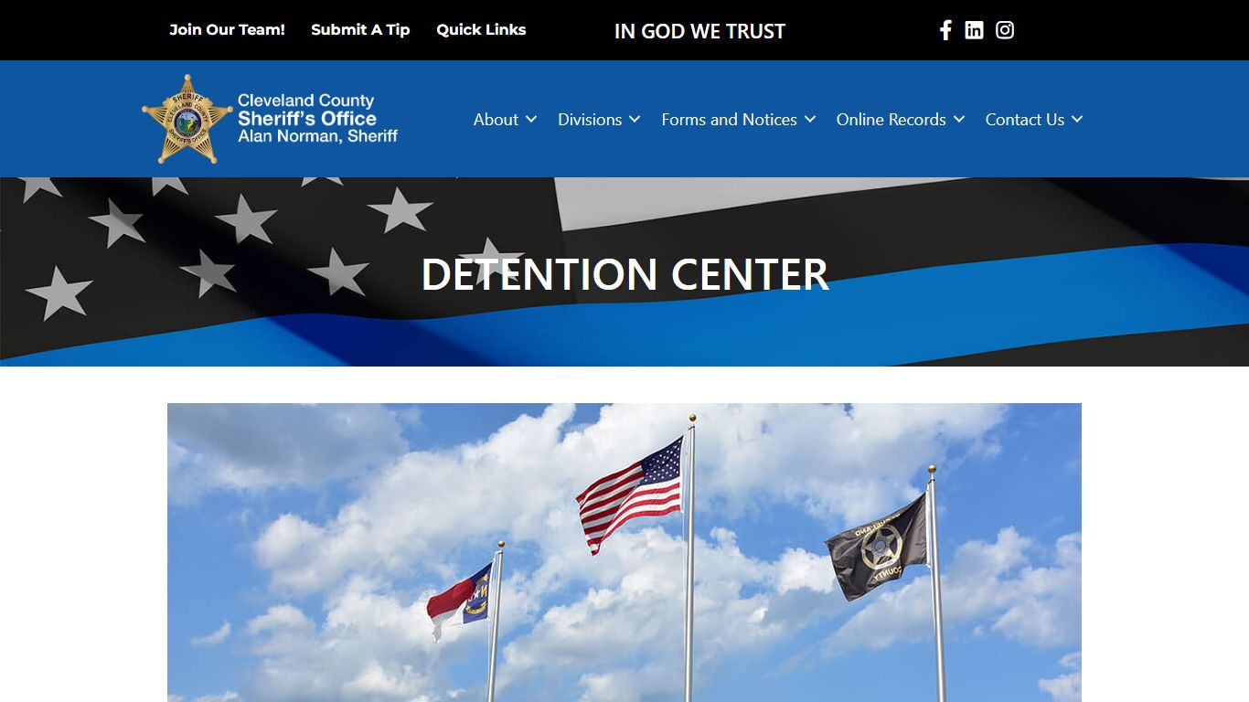 Detention Center – Cleveland County Sheriff's Office